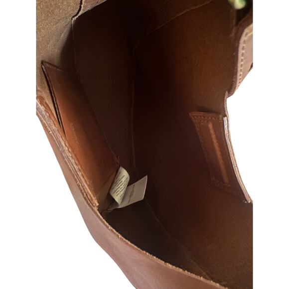 Madewell NE435 The Mini Shopper Bag Cow Leather Crossbody Brown Purse Adjustable - Picture 5 of 7